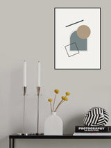 Minimal Scattered Geometircs Poster och Canvastavla