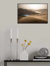 Sunset in Badanjilin Desert Poster och Canvastavla