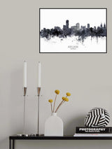 Adelaide Australia Skyline Poster och Canvastavla