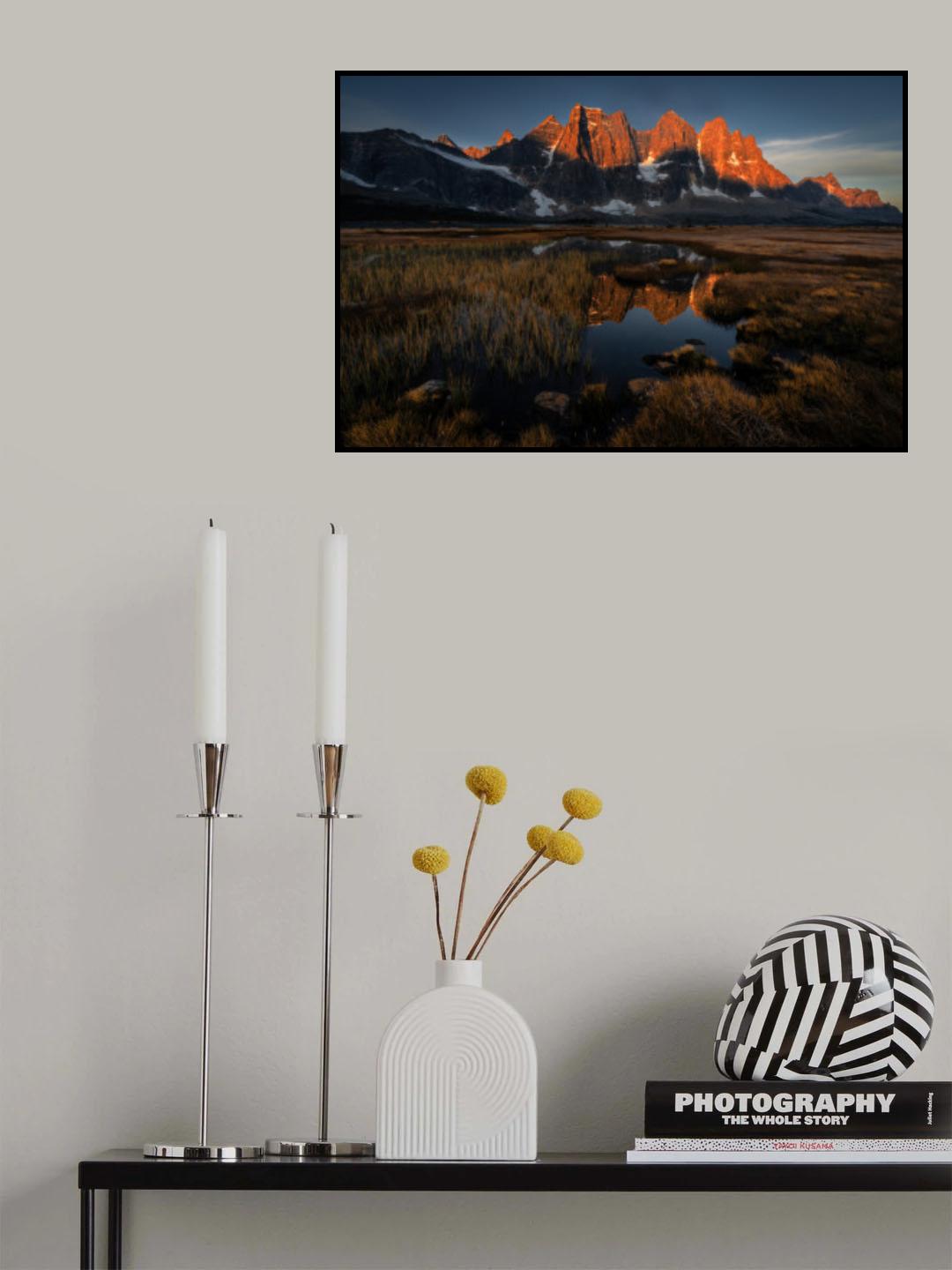 The golden moment in a calm morning at Tongquin valley Poster och Canvastavla