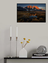 The golden moment in a calm morning at Tongquin valley Poster och Canvastavla