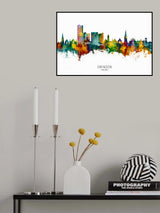 Swindon England Skyline Poster och Canvastavla