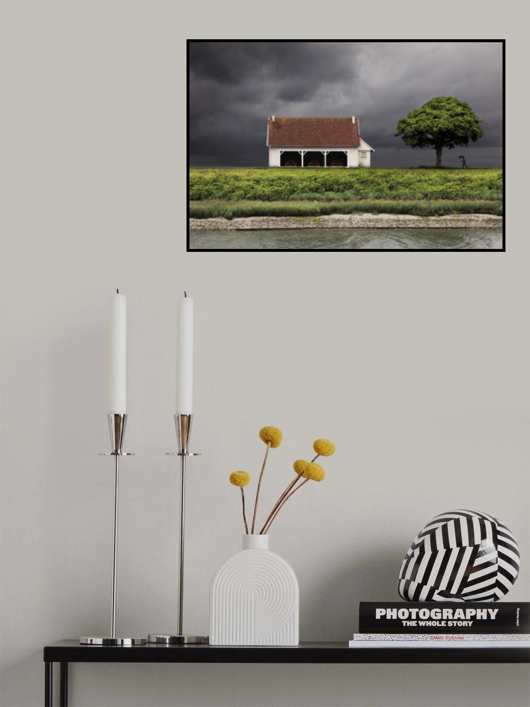 the little house on the canal Poster och Canvastavla