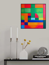 Modern Vibrant Painting No.8 Poster och Canvastavla