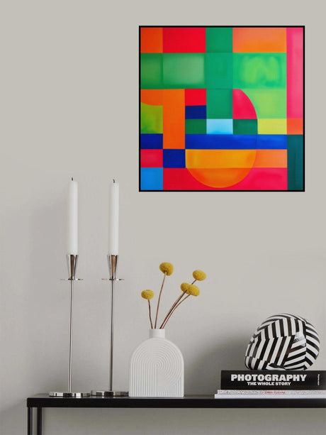 Modern Vibrant Painting No.8 Poster och Canvastavla