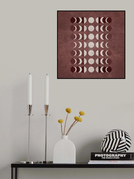 Visne Moons Phases Poster och Canvastavla