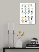 Nautical Flags Poster och Canvastavla
