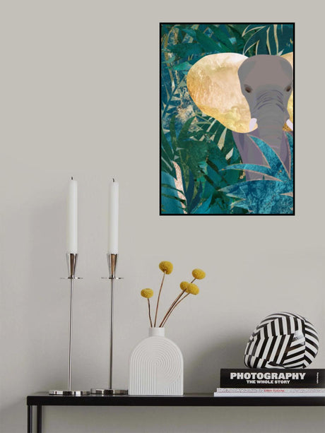 Elephant in the jungle Poster och Canvastavla