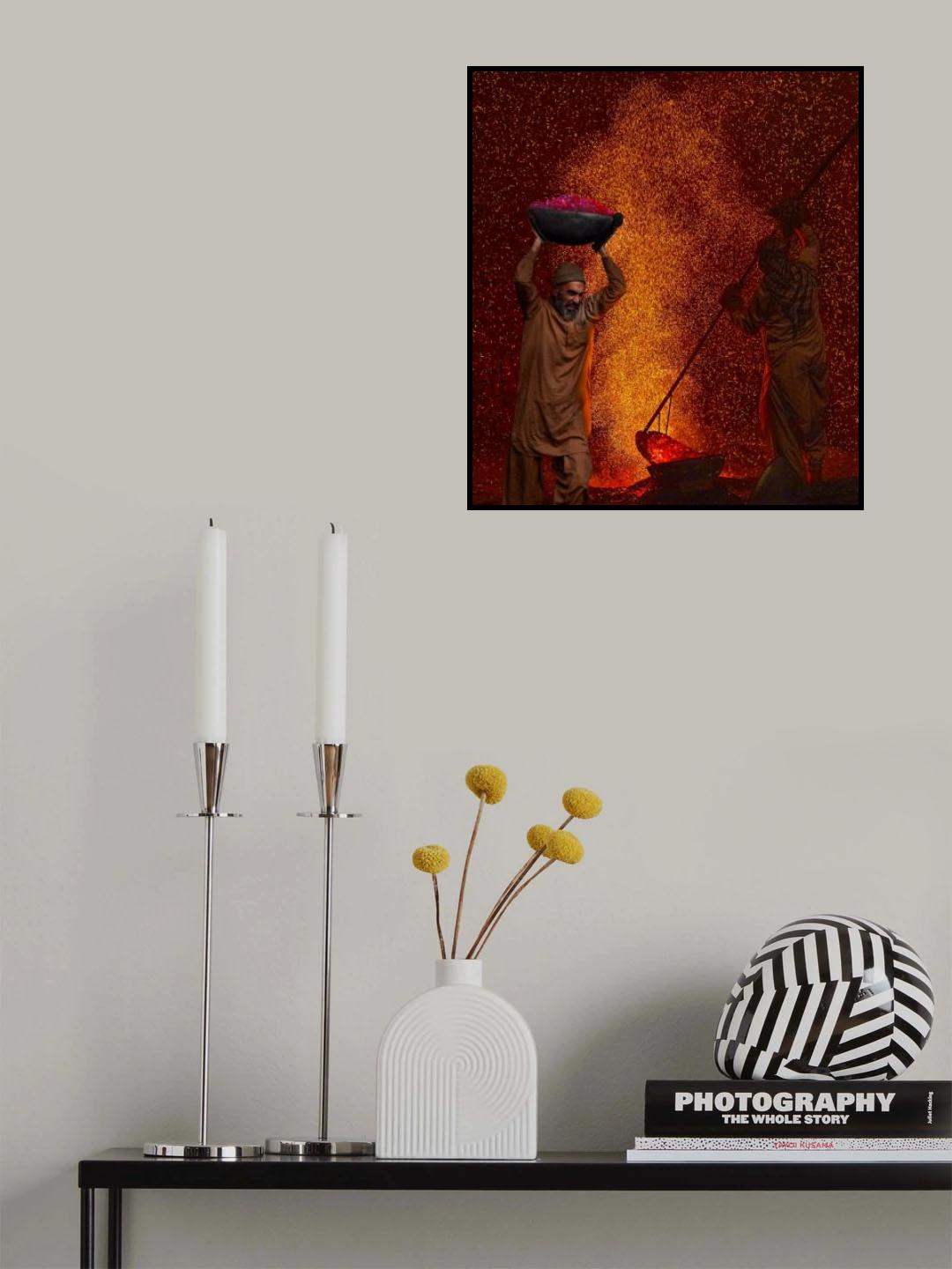 Kiln Workers Poster och Canvastavla