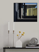 The girl exists only between urban layers Poster och Canvastavla