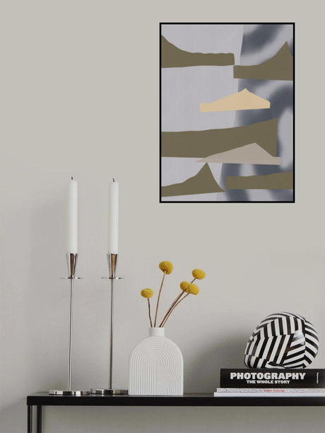 Geometric in grey 04 Poster och Canvastavla