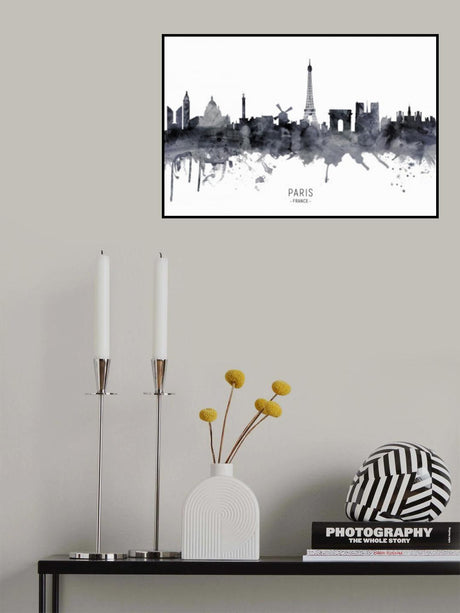 Paris France Skyline Poster och Canvastavla