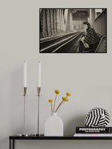 Waiting for the train Poster och Canvastavla