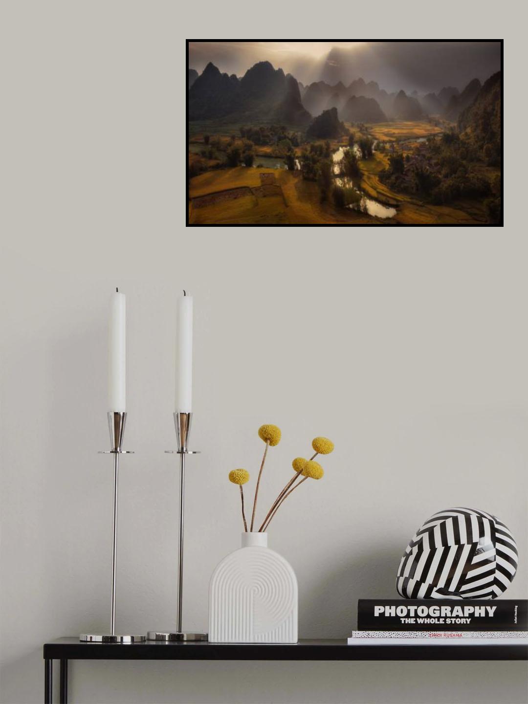 Vietnam Terraces Poster och Canvastavla