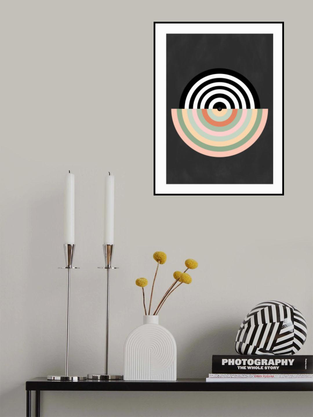 3x4 Aspectratio Pinkgreen33 Poster och Canvastavla