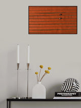 Red clothes drying Poster och Canvastavla