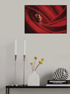 kain merah Poster och Canvastavla
