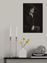 Portrait with Hat Poster och Canvastavla