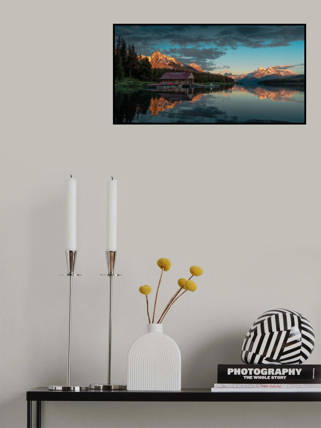 Maligne Like sunset 2 Poster och Canvastavla