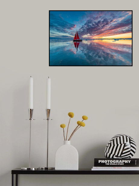 Greenland fire sky Poster och Canvastavla