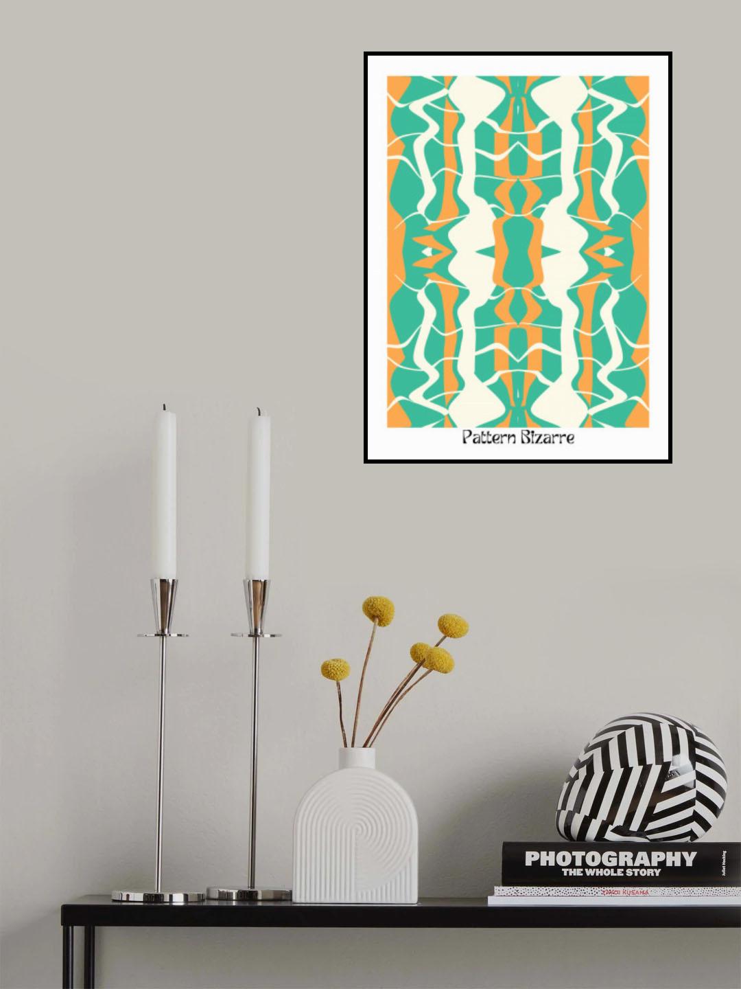 Pattern Bizarre Fluid Maximalist Poster och Canvastavla