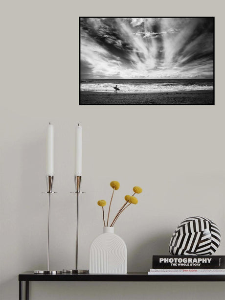 The loneliness of a surfer Poster och Canvastavla