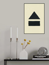 Black Minimal Shapes Series #6 Poster och Canvastavla