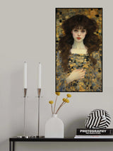 Barbie Von Gustav Klimt 1 Poster och Canvastavla
