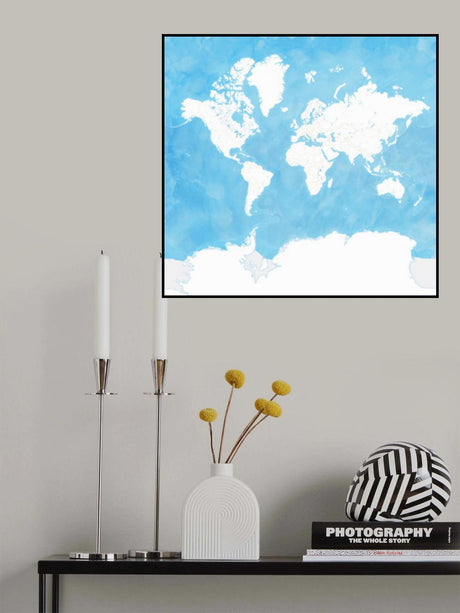 Naolin world map Poster och Canvastavla
