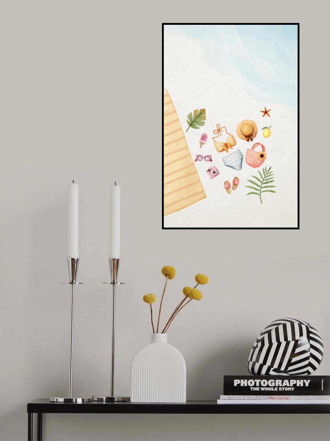 Cool Summer Swimwear Lock Poster och Canvastavla