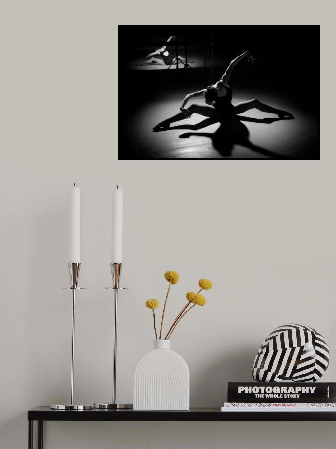 B&amp;W Ballet Poster och Canvastavla