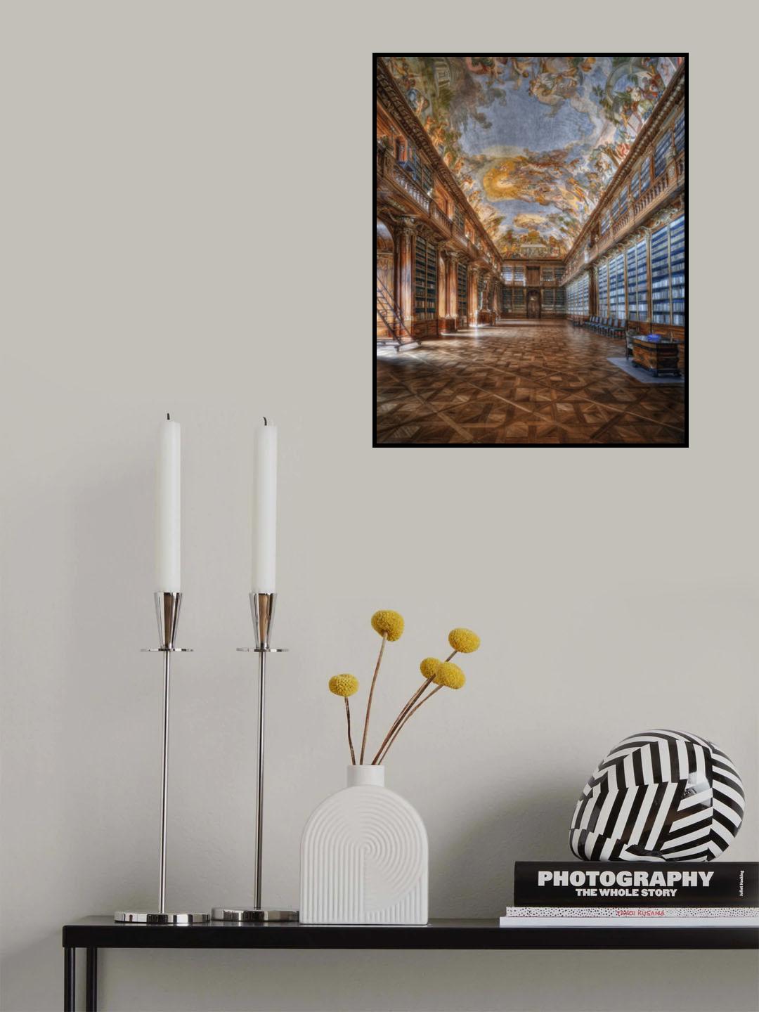 Philosophical hall Strahov Monastery Poster och Canvastavla