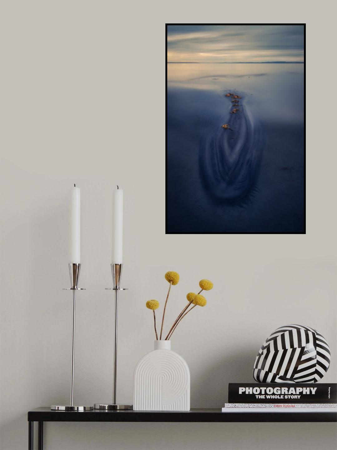 Crocodile on the beach Poster och Canvastavla