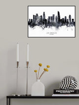 Los Angeles California Skyline Poster och Canvastavla