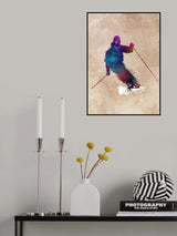 Ski Sport Art 1 Poster och Canvastavla