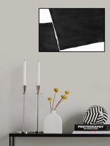 Minimal Black and White Abstract 03 Poster och Canvastavla