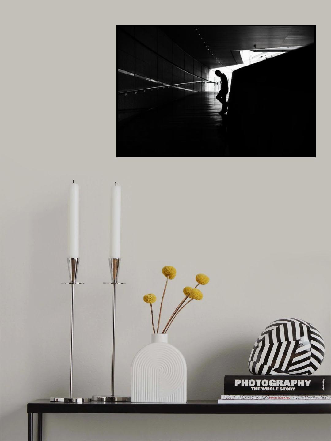 One silhouette Poster och Canvastavla
