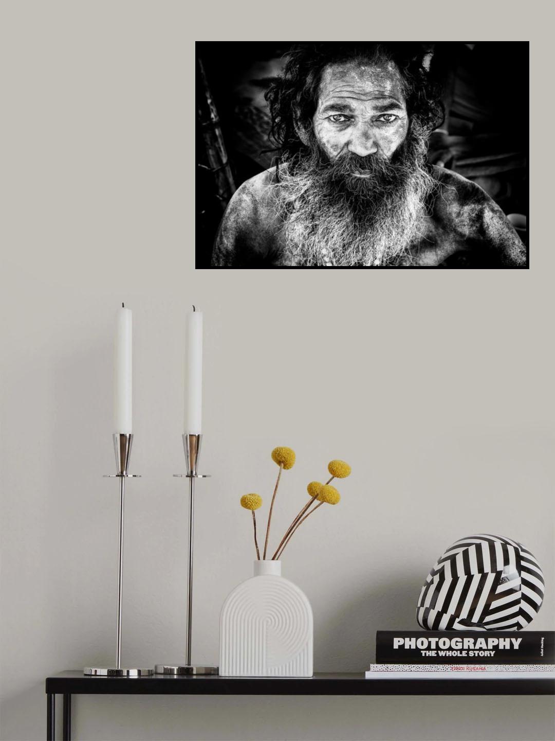 Sadhu at the Kumbh Mela - Prayagraj - India Poster och Canvastavla