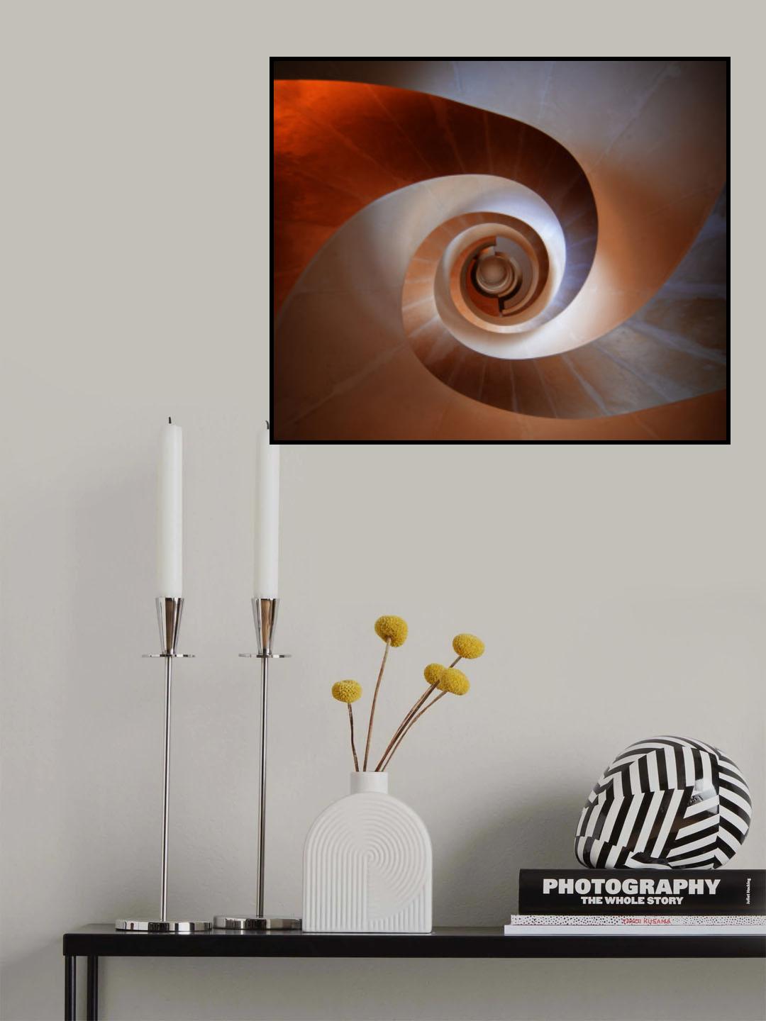 illuminated stairs Poster och Canvastavla