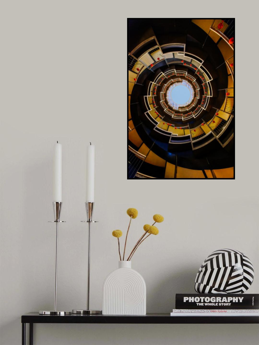 Spiral stairs Poster och Canvastavla