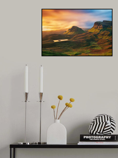 The Quiraing on fire Poster och Canvastavla