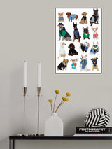 Cool Dog Print Poster och Canvastavla