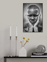 Young girl of Mundari, South Sudan Poster och Canvastavla