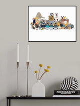 Big Group of Friends In Jumpers Poster och Canvastavla