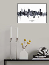 Montreal Canada Skyline Poster och Canvastavla