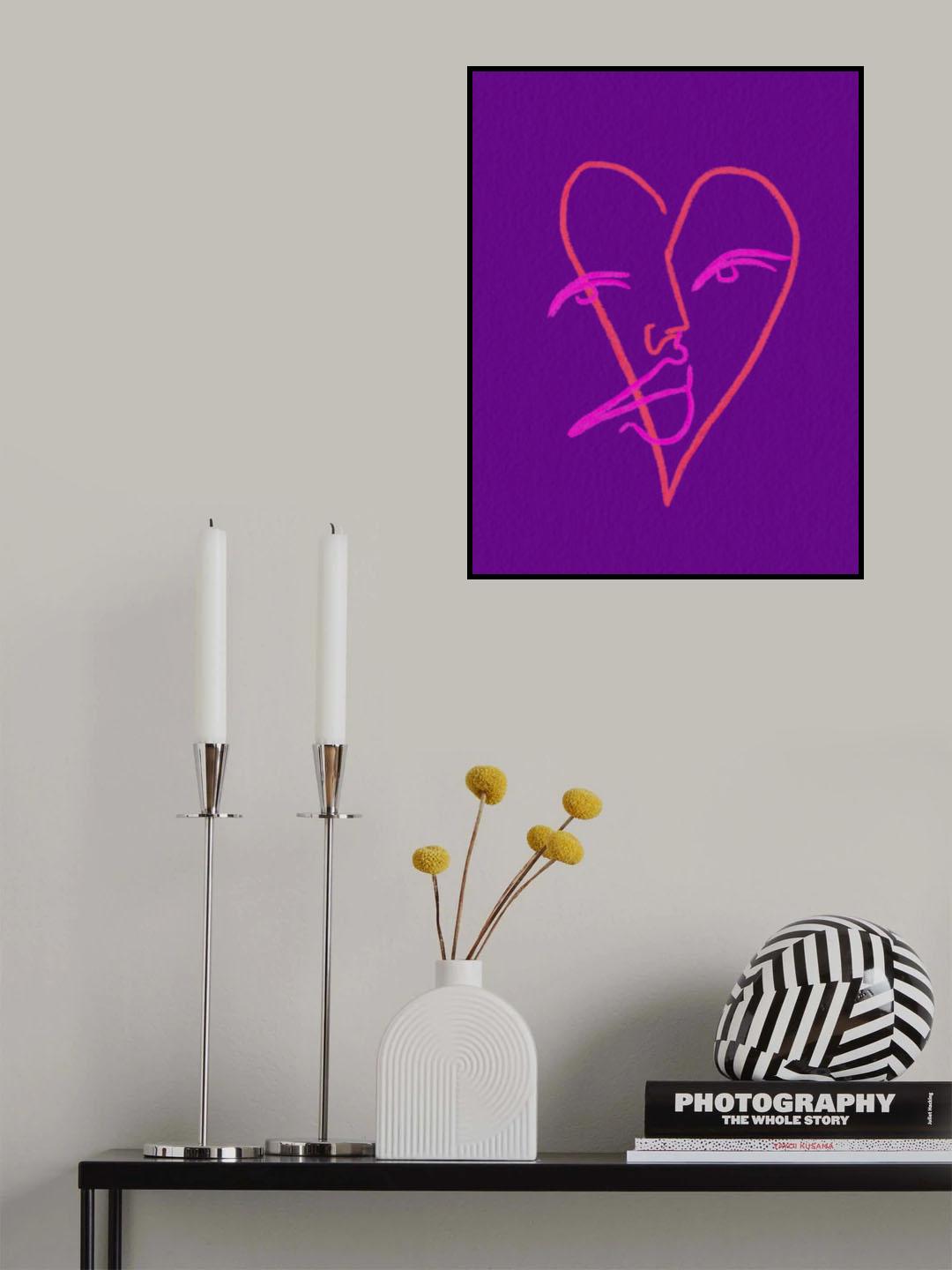 Love Face Poster och Canvastavla
