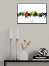 Solihull England Skyline Poster och Canvastavla