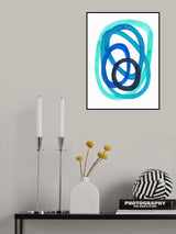 Ocean Spirals Poster och Canvastavla