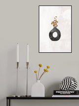 Black and gold house plant 3 Poster och Canvastavla