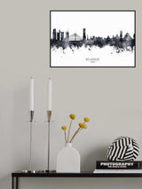 Belgrade Serbia Skyline Poster och Canvastavla